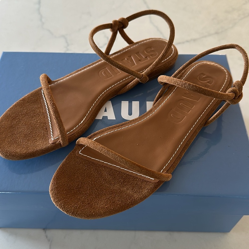 Staud Laurel Sandal 28 Tan Brand new in box